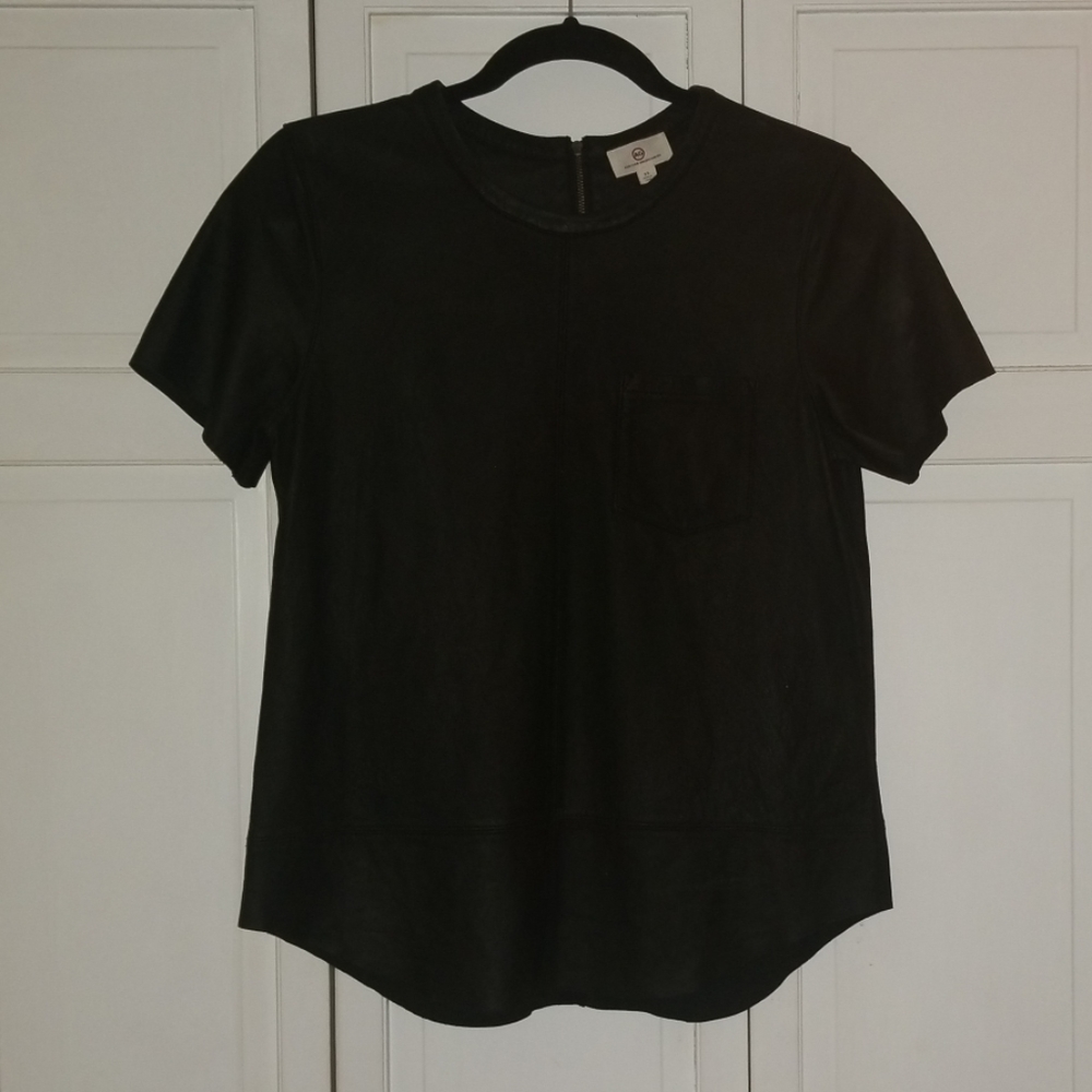 AG Adriano Goldschmied Leather Shirt